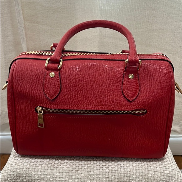 Coach  Rowan Red Leather Women's Bag - Picture 5 of 12